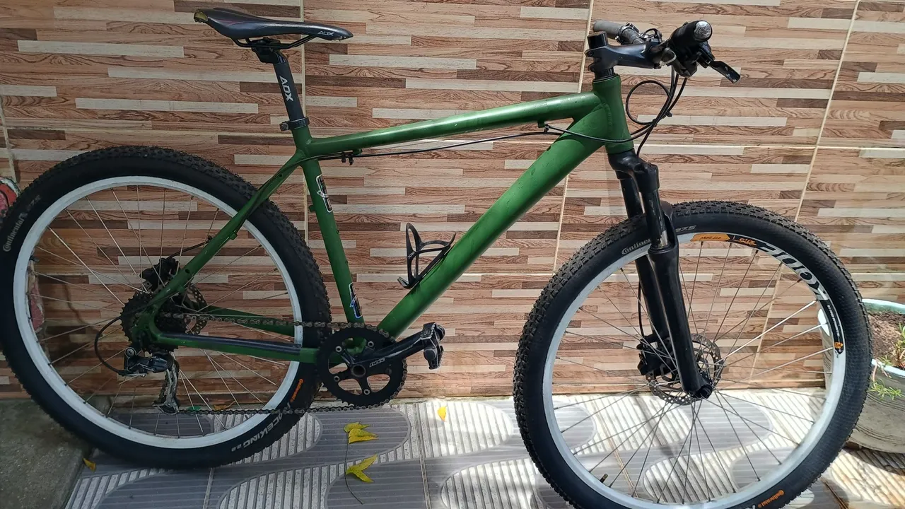 Bicicleta Mountain Bike Aox Verde 27.5 tamanho 17