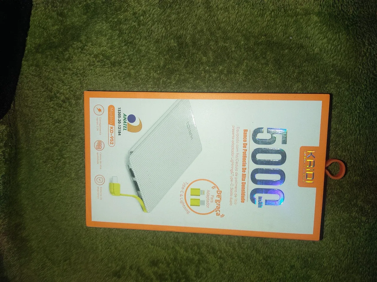 Banco de Potência Kaidi KD-952 5000mAh com Adaptador