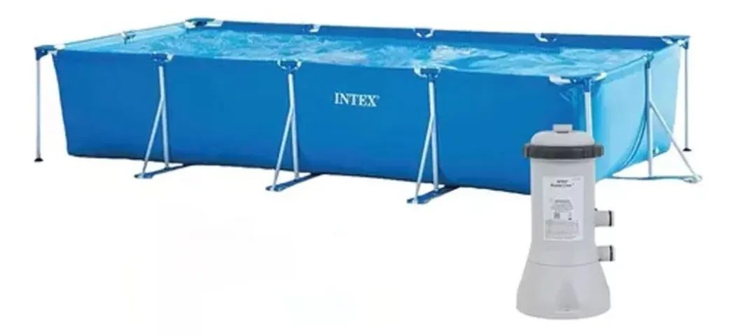 Intex Rectangular Structural Pool 7,127L with Filter Pump64305627808001121