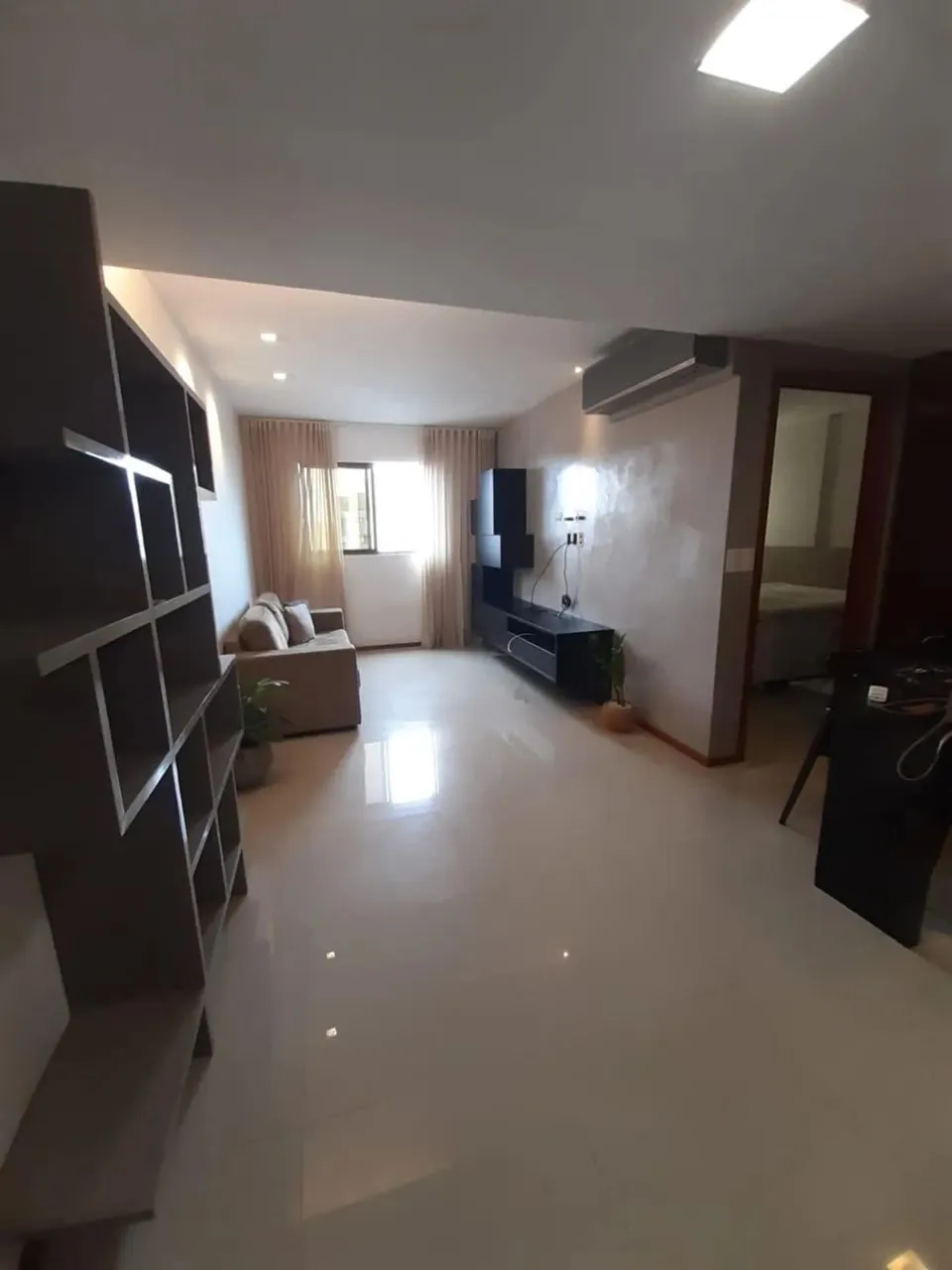 Quarto e sala mobiliado na ponta verde
