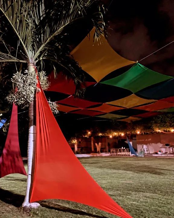 Mosaico de malhas tensionadas para decoração de eventos  - Foto 5