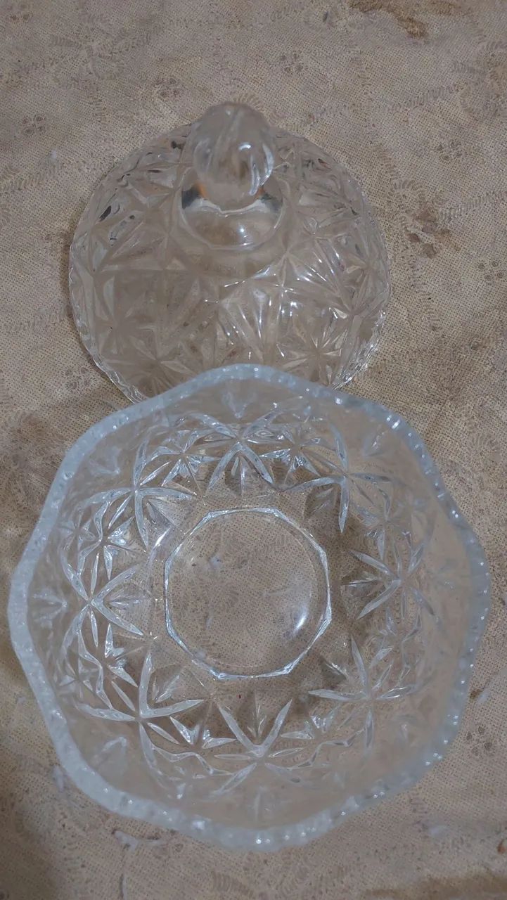 Bomboniere de Cristal Conjunto de pote de vidro para decoração - Foto 4