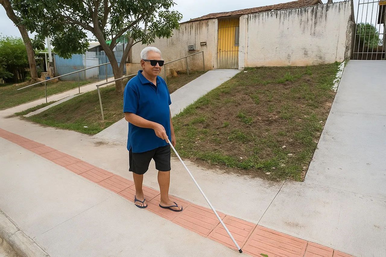 Piso tátil / piso podotatil  - Foto 5