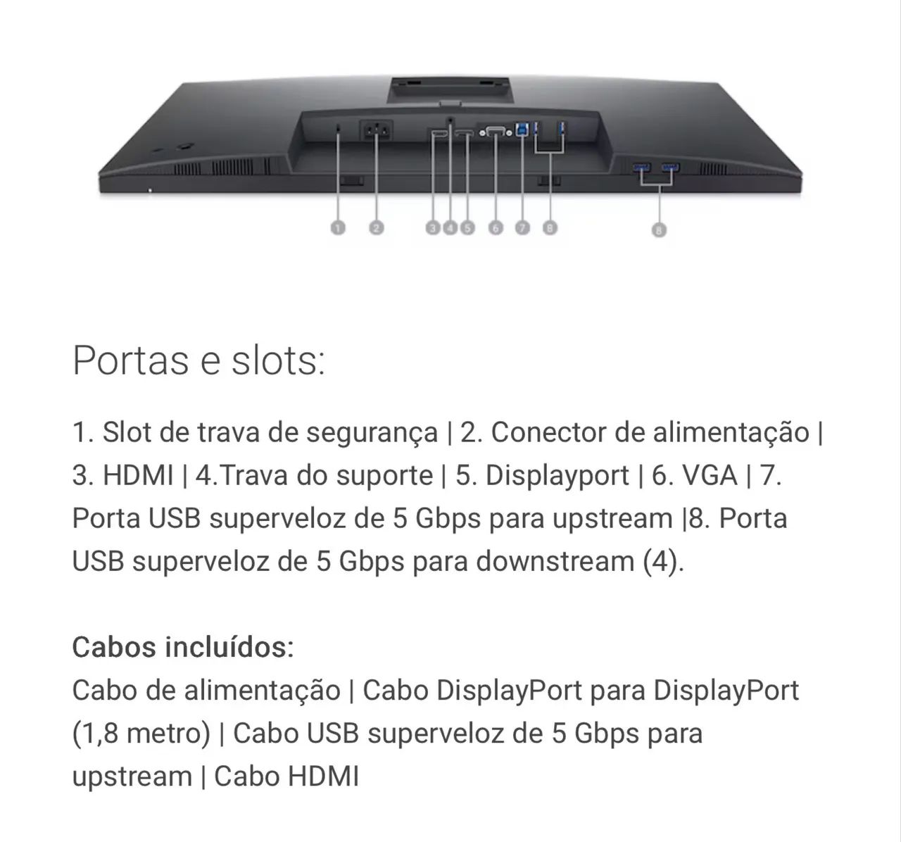 Monitor Dell 27 Polegadas - P2722H - Foto 4