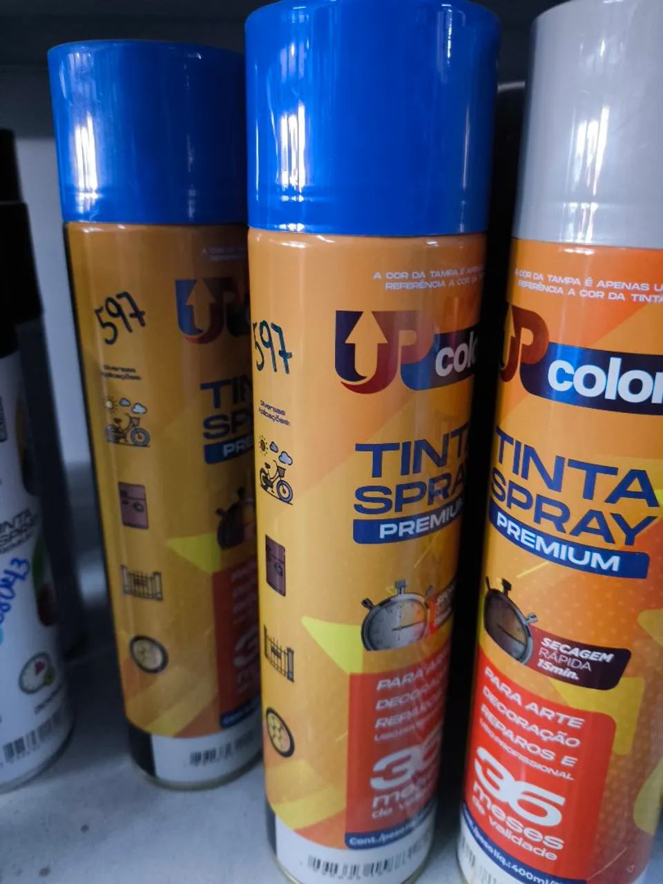 Tinta Spray Premium UP Color R$17,99un Pix 