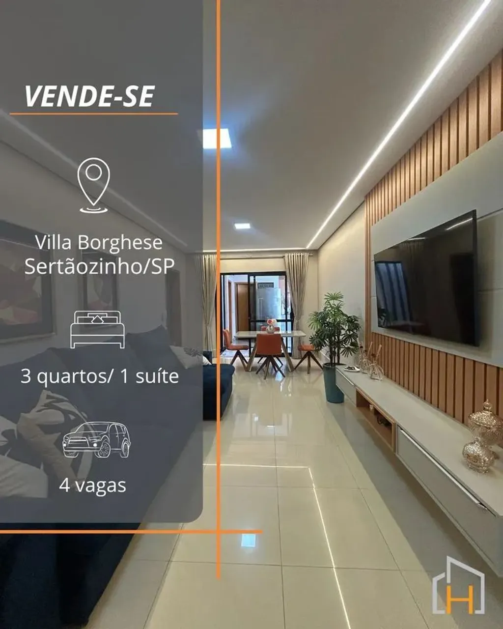 Vende-se Casa no Condomínio Villa Borghese em Sertãoinho/SP