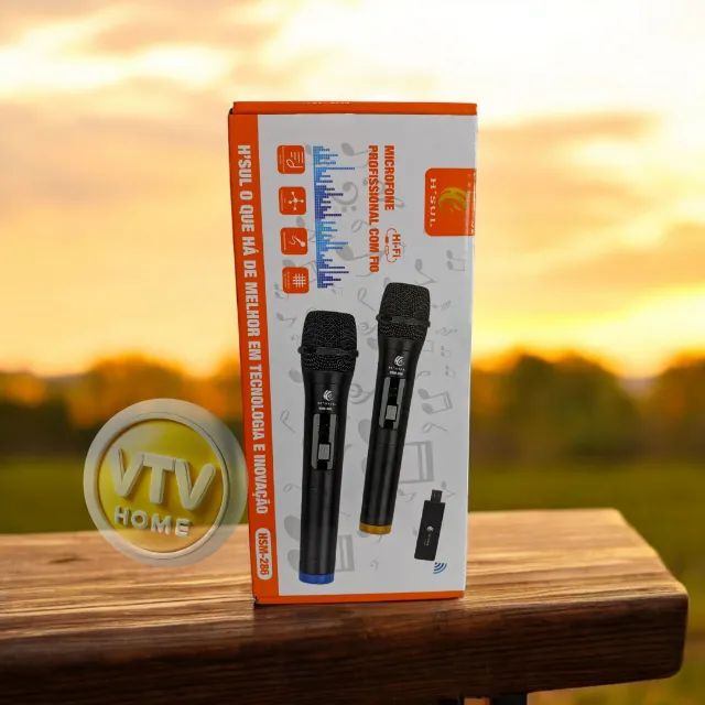 Kit Microfone Sem Fio Profissional + Entrega Grátis e Garantia de 3 Meses  - Foto 2