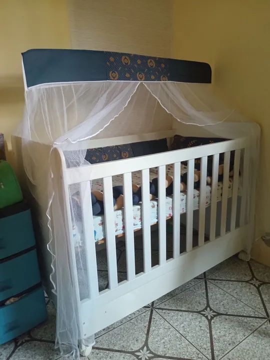 Berço com Mosquiteiro para Bebê - Foto 2