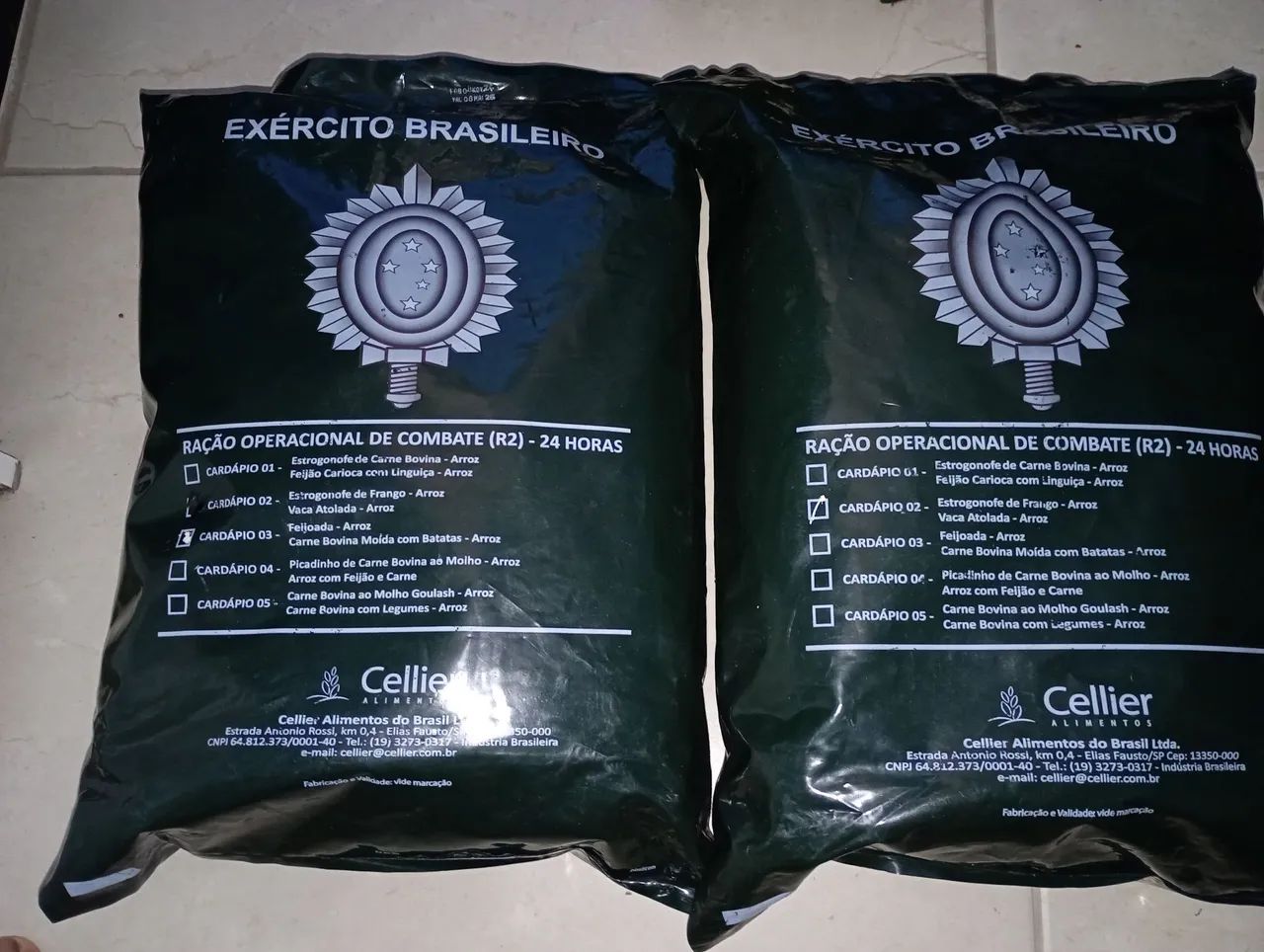 Ração militar operacional, Ração/24Hs - Foto 2