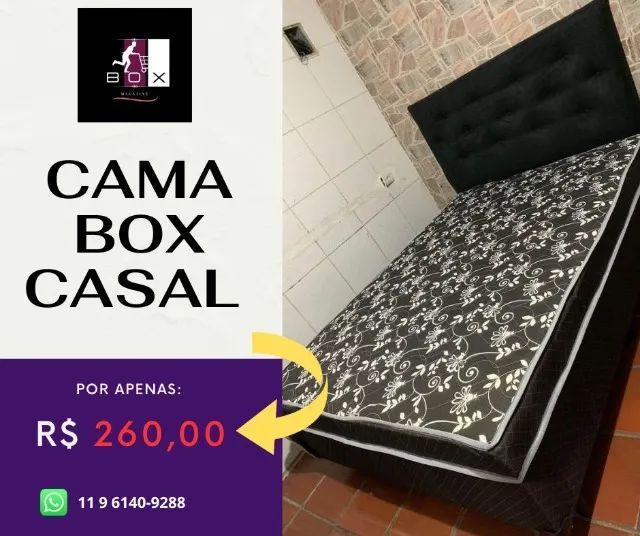 cama box casal 