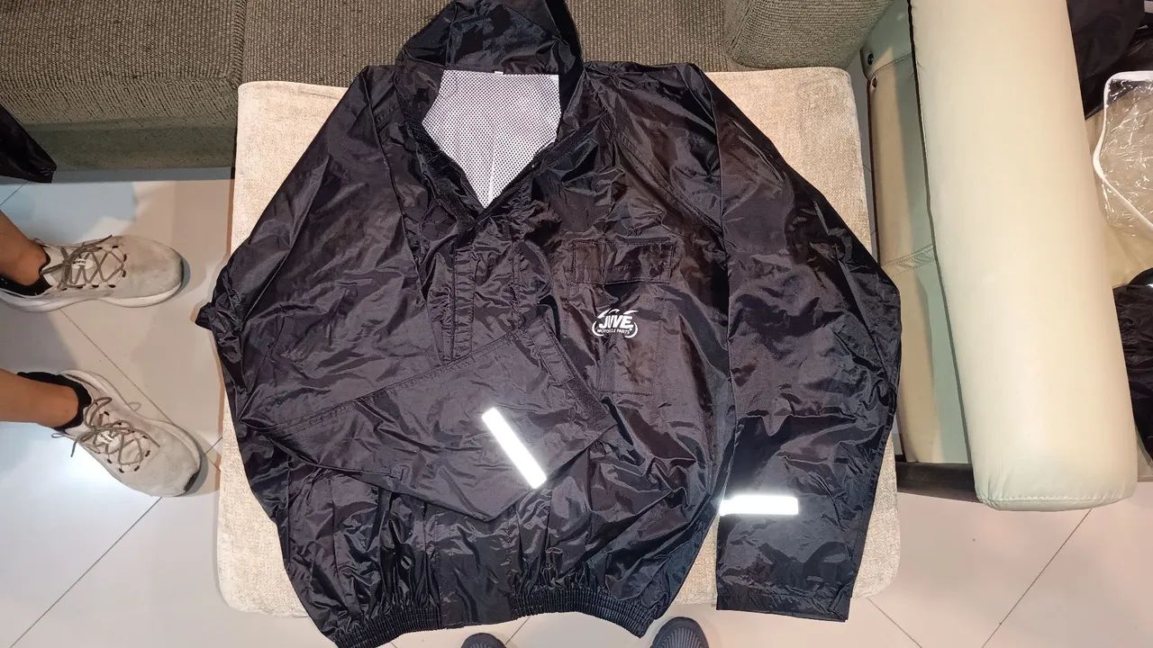 Capa impermeável chuva para motociclista - Foto 4