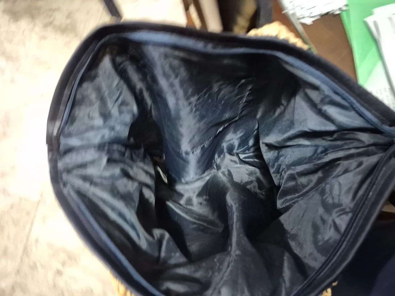 Bolsa de Palha Listrada Elegante - Foto 3