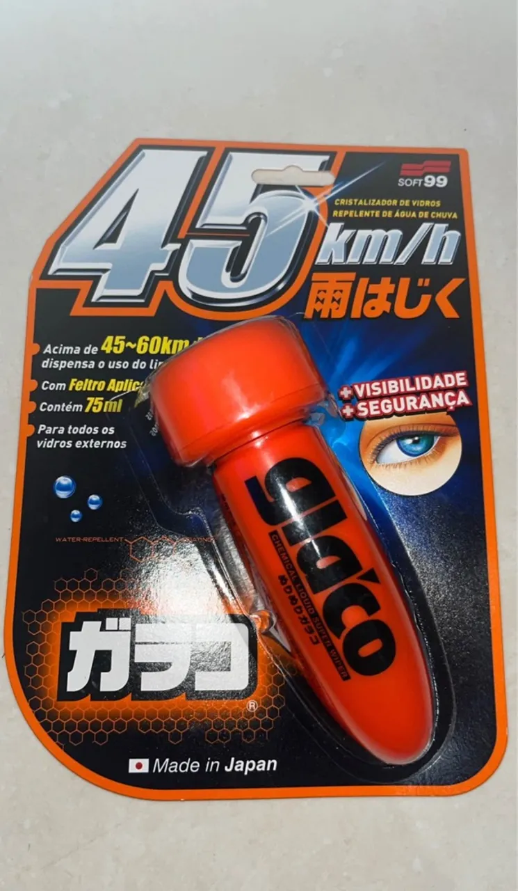 Repelente de Água para Vidros Glaco Soft99 - Visibilidade e Segurança