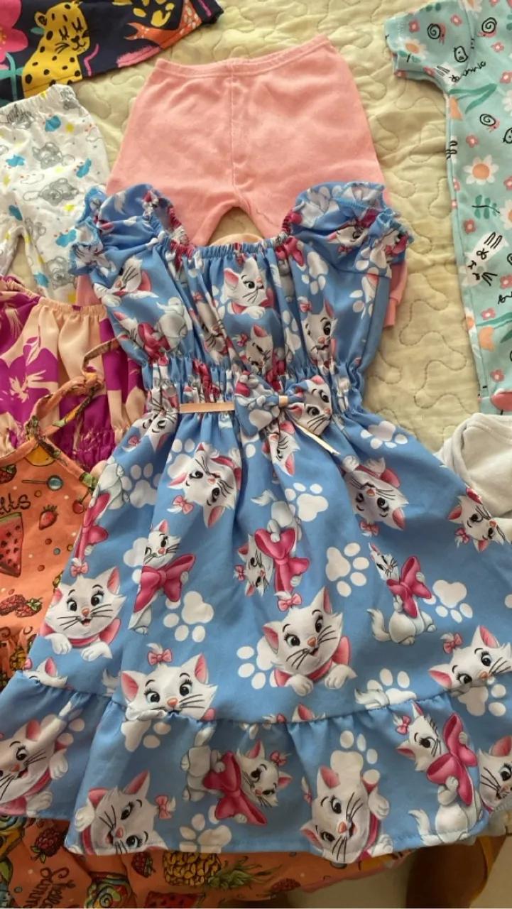 Lote roupa bebê menina