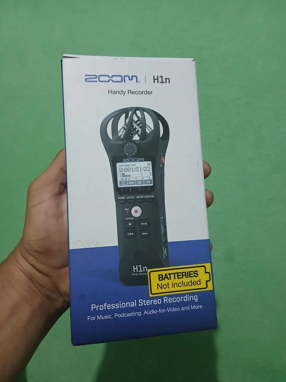 Gravador Digital Zoom H1n Handy - novo na caixa
