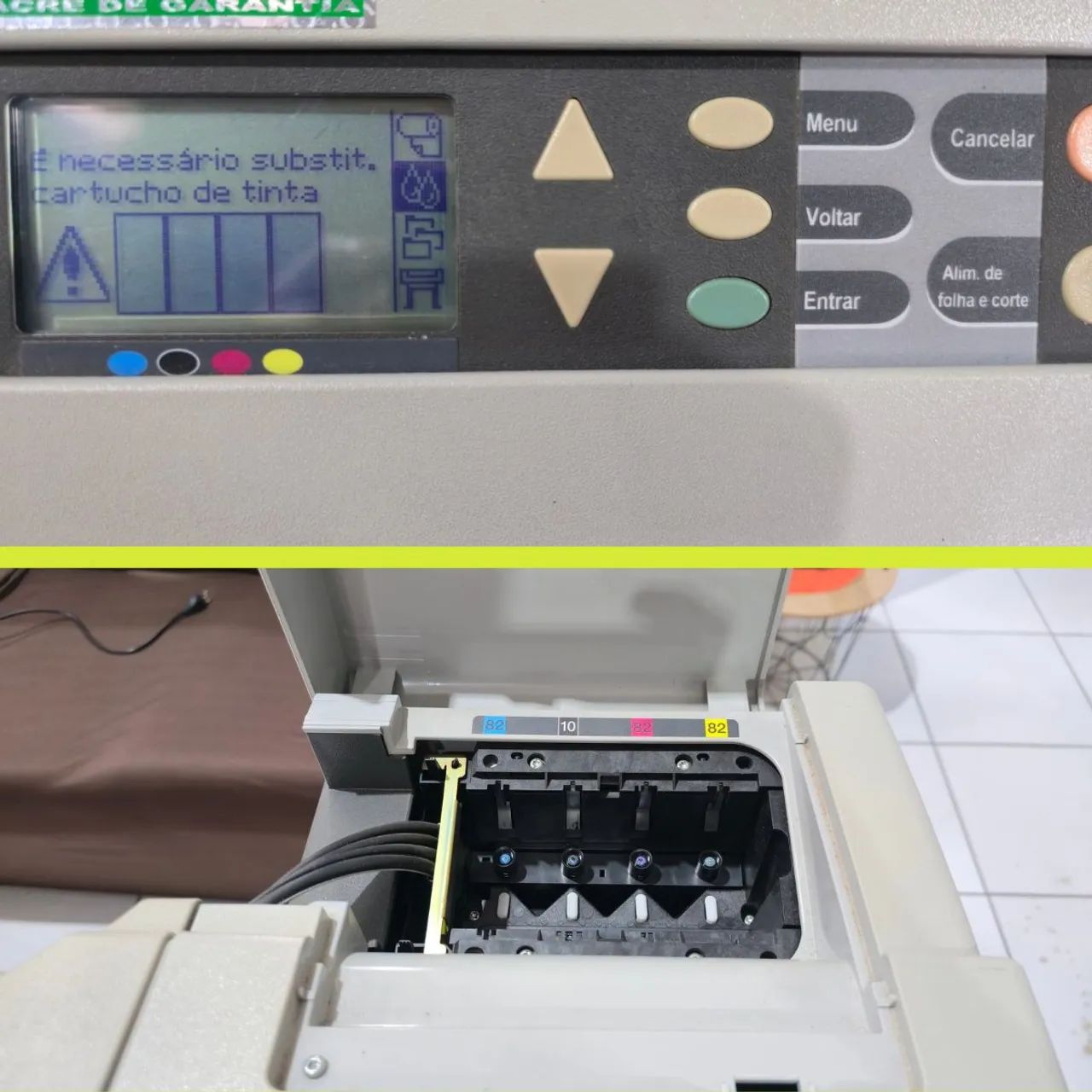 Impressora Plotter HP Designjet 500 Bivolt FUNCIONANDO Grandes Formatos Gráfica Barata - Foto 2