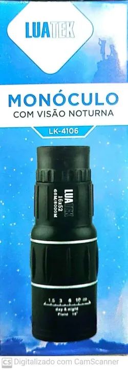 Super Monóculo Profissional Luneta 16x52 Alcance 8km Luatek - Foto 2