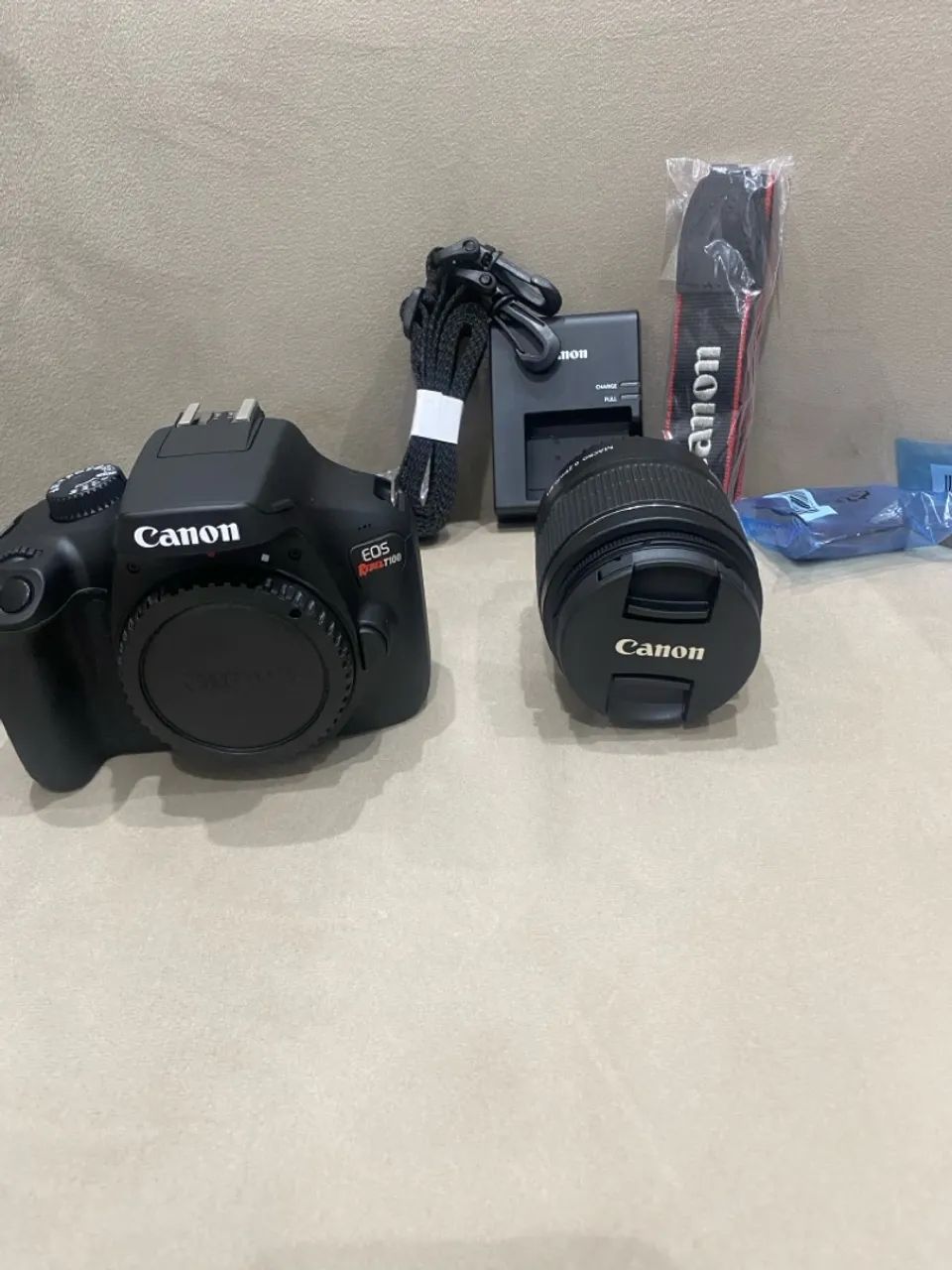 Câmera Canon DSLR com Lente T100 - Foto 3