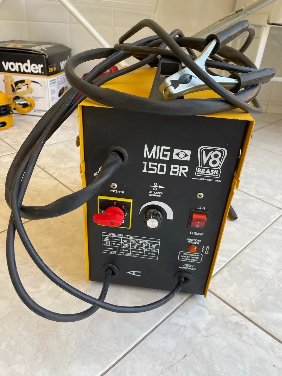 Máquina de solda mig s/ gás 64850409897346123