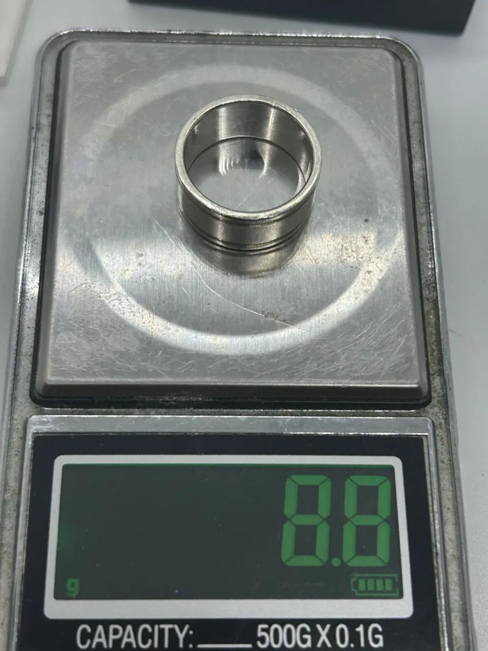 lindo anel de prata largo tamanho 16 - Foto 5