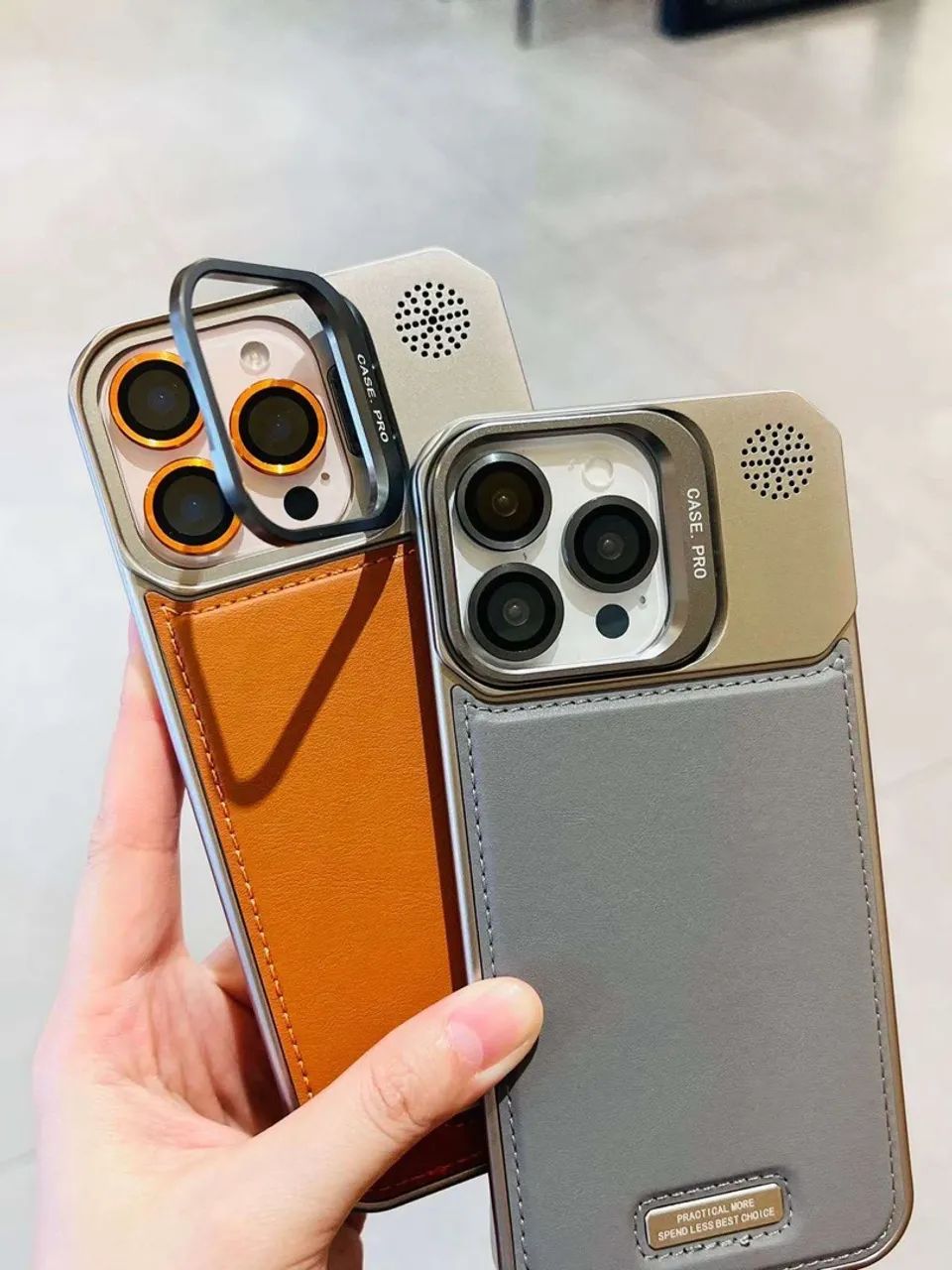 Capa case couro com MagSafe para Iphone lançamento  - Foto 2