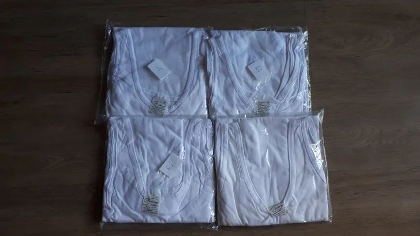 Kit 5 Camisas Regatas 100% Algodão - novas - Tam. GG - Foto 2