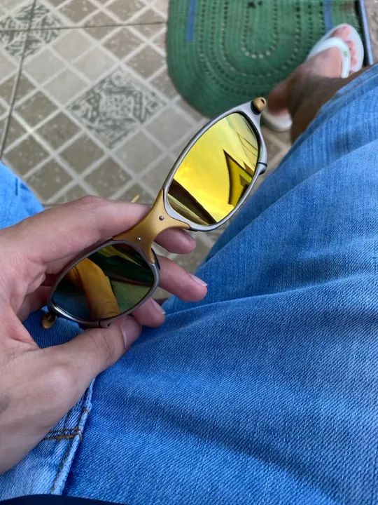 Óculos de Sol Oakley - Gold Iridium - Foto 2