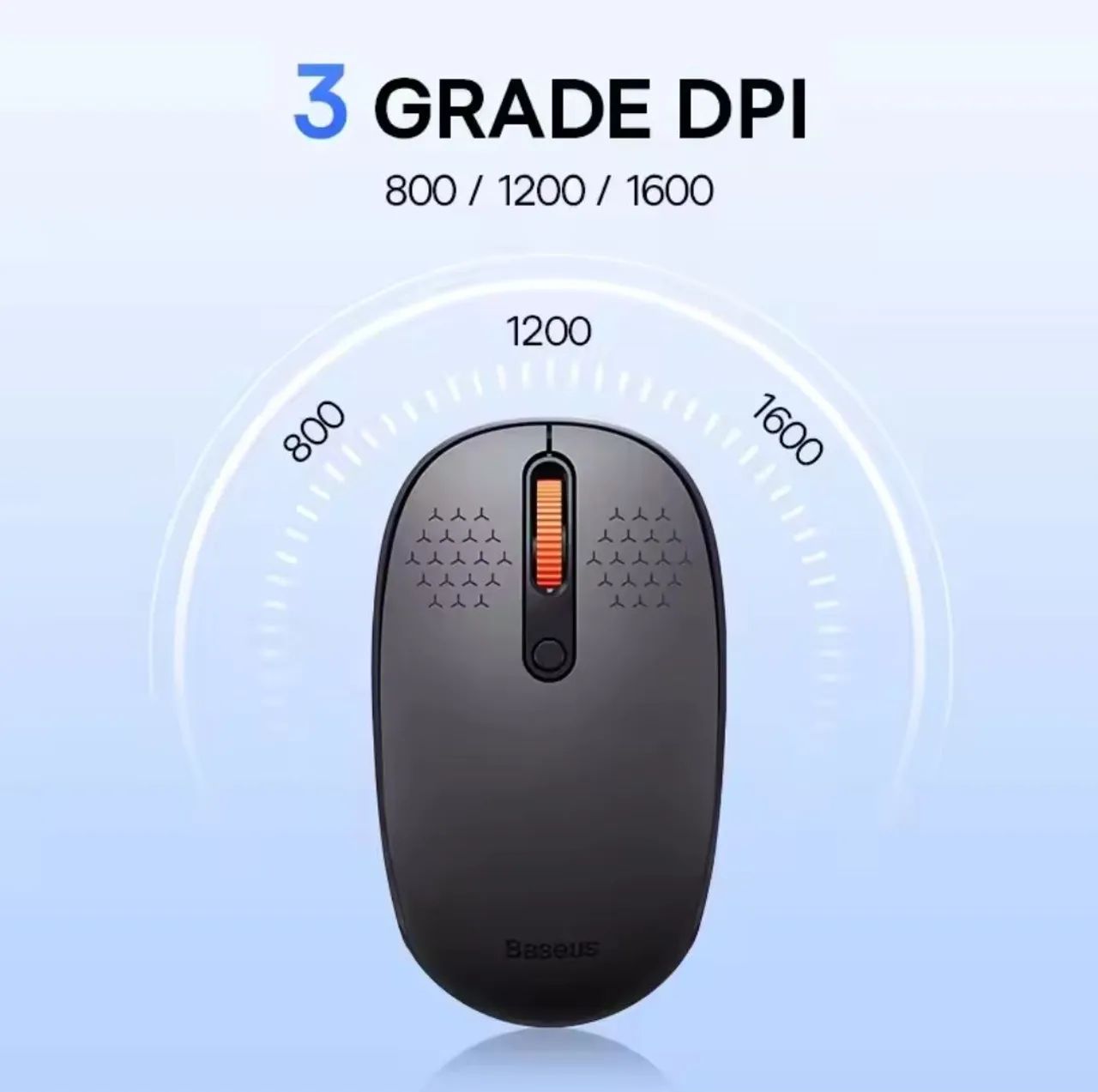 Mouse Baseus F01B Sem Fio 1600dpi - Foto 4