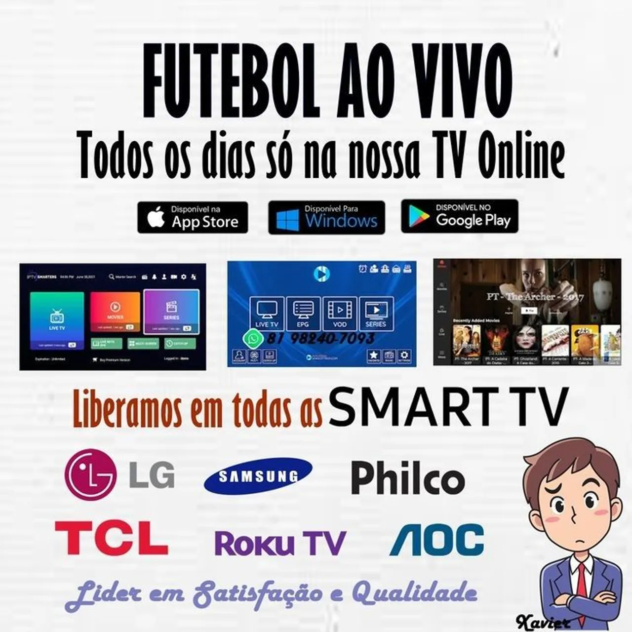 Futebol ao vivo em todas as Smart TVs