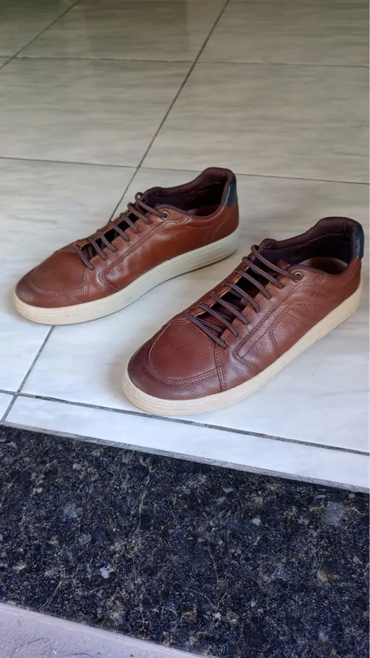 Tênis Masculino Marrom ferricelle - Foto 4