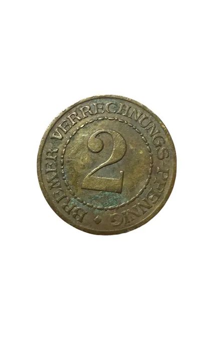 Moeda 2 Reichspfennig De 1924 Origem Alemanha - Foto 2