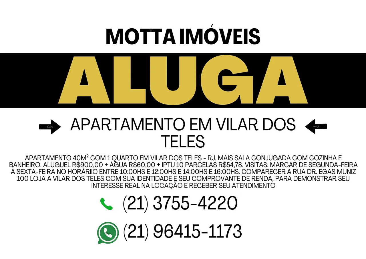 Apartamento 40m² em Vilar dos Teles, São joão de Meriti - RJ