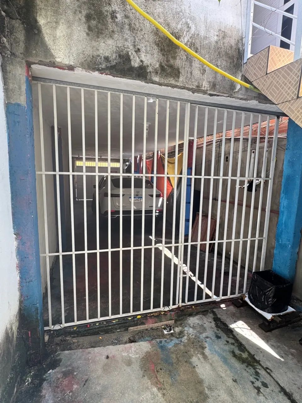 Portão de grade em aço galvanizado para garagem