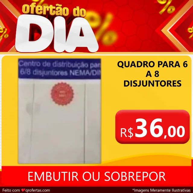 QUADRO PARA 6/8 DISJUNTORES - TAF - CERTIFICADO PELO INMETRO  - Foto 4