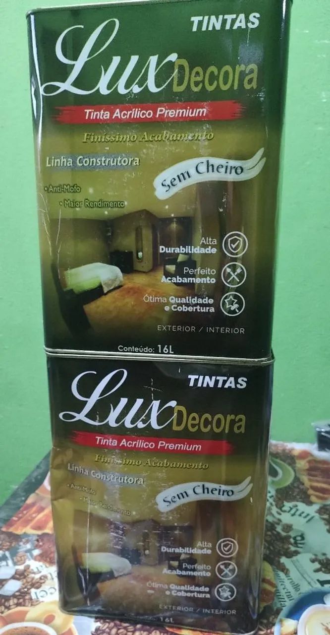 Tinta Acrílica Lux Decora 16L - Sem Cheiro - Finíssimo Acabamento