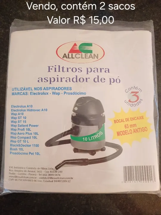 Filtro para aspirador de pó