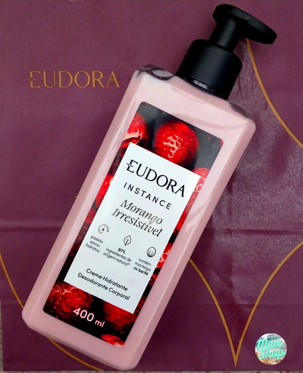 Creme Hidratante Corporal Morango Eudora Instance64309891989505120