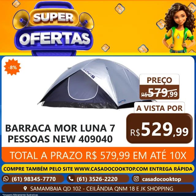 BARRACA MOR LUNA 7 PESSOAS NEW 409040