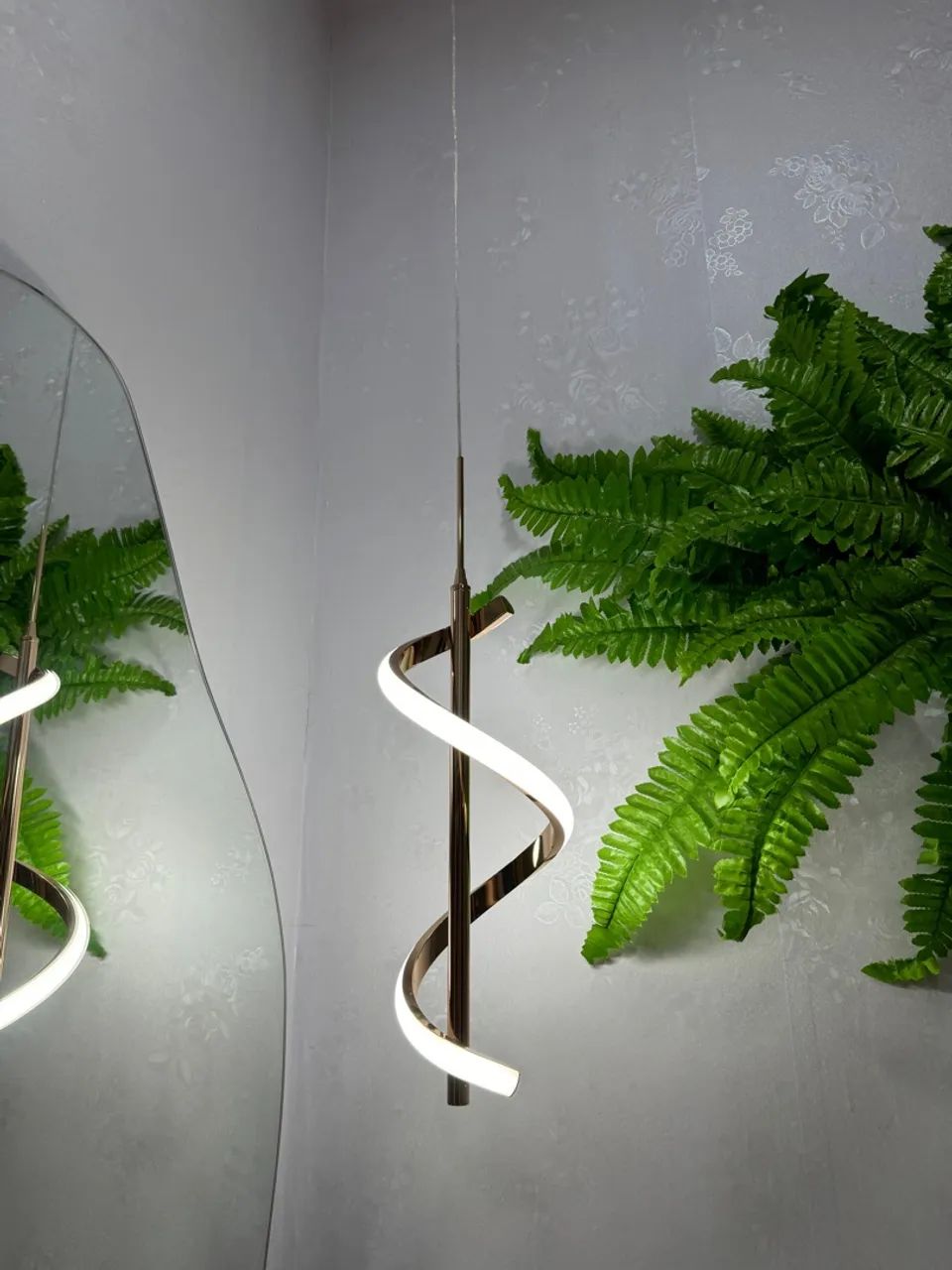 Luminária Pendente Espiral Moderno