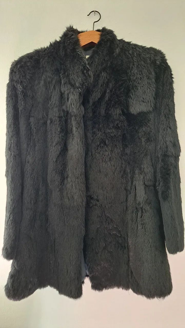 Casaco Pele legítimo Preto - Foto 2