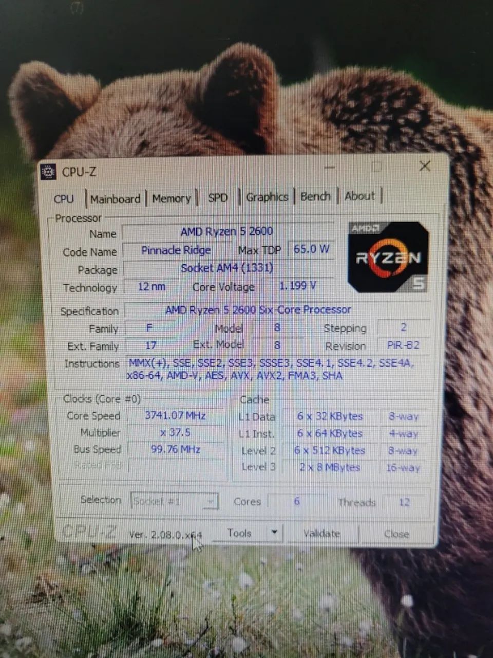 Kit AM4 - Processador Ryzen 2600 + Placa Mãe  + 16GB 3200mhz  - Foto 3