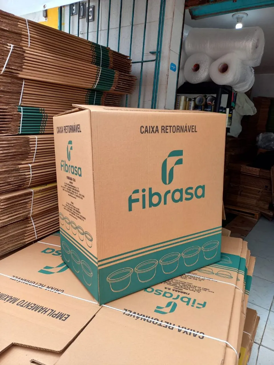 Caixa de Papelã para Mudança - Fibrasa 60x40x60cm
