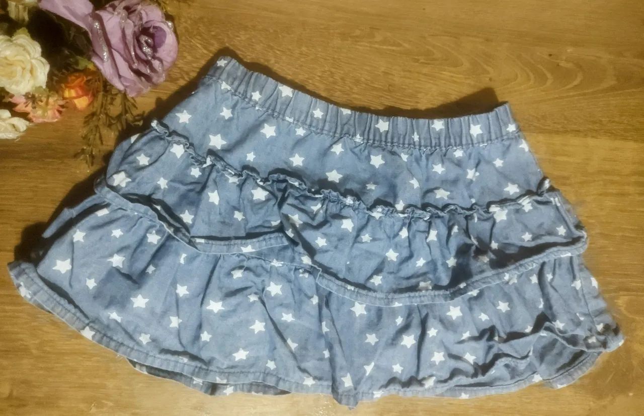 Saia Carter's Jeans Infantil com Estampa de Estrelas