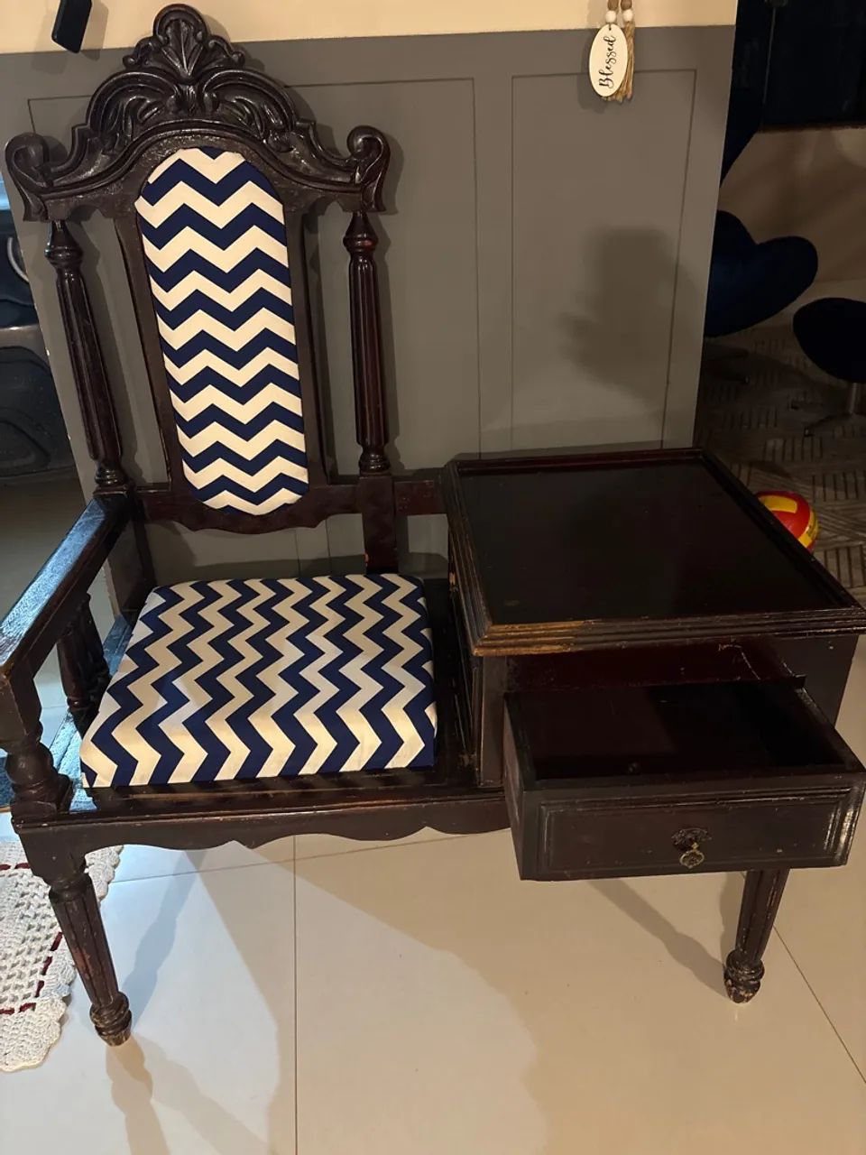 Móvel de madeira vintage (antiguidade) - Foto 5