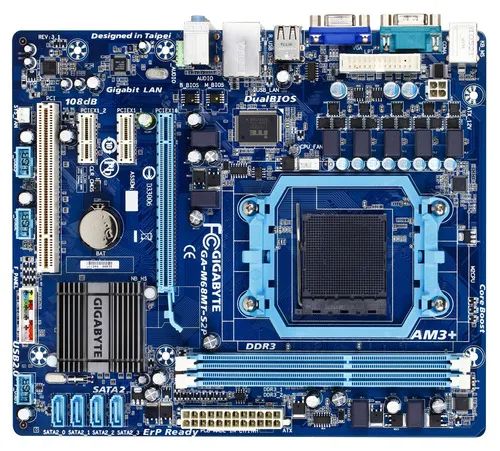 MB Gigabyte GA-M68MT - S2p + Processador Phenon2 2X 555 e cooler - Foto 2