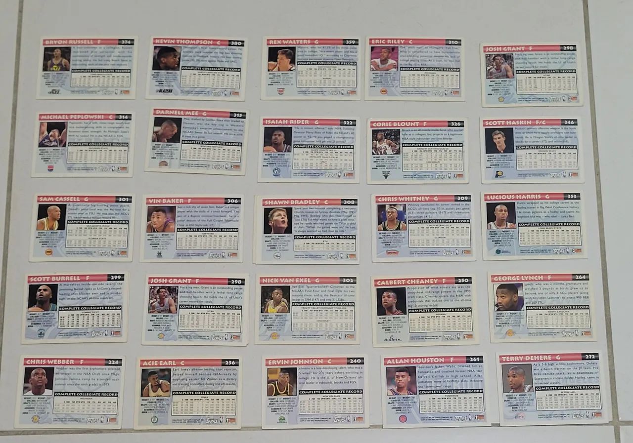 Cards Topps NBA draft 1994 - 3 por 50,00 - Foto 2