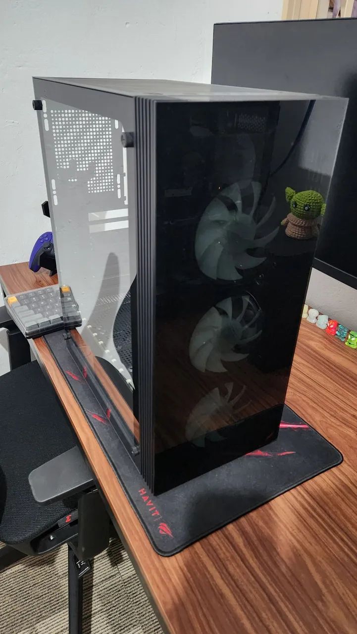 Gabinete Gamer PC Mid Tower Black - Foto 2