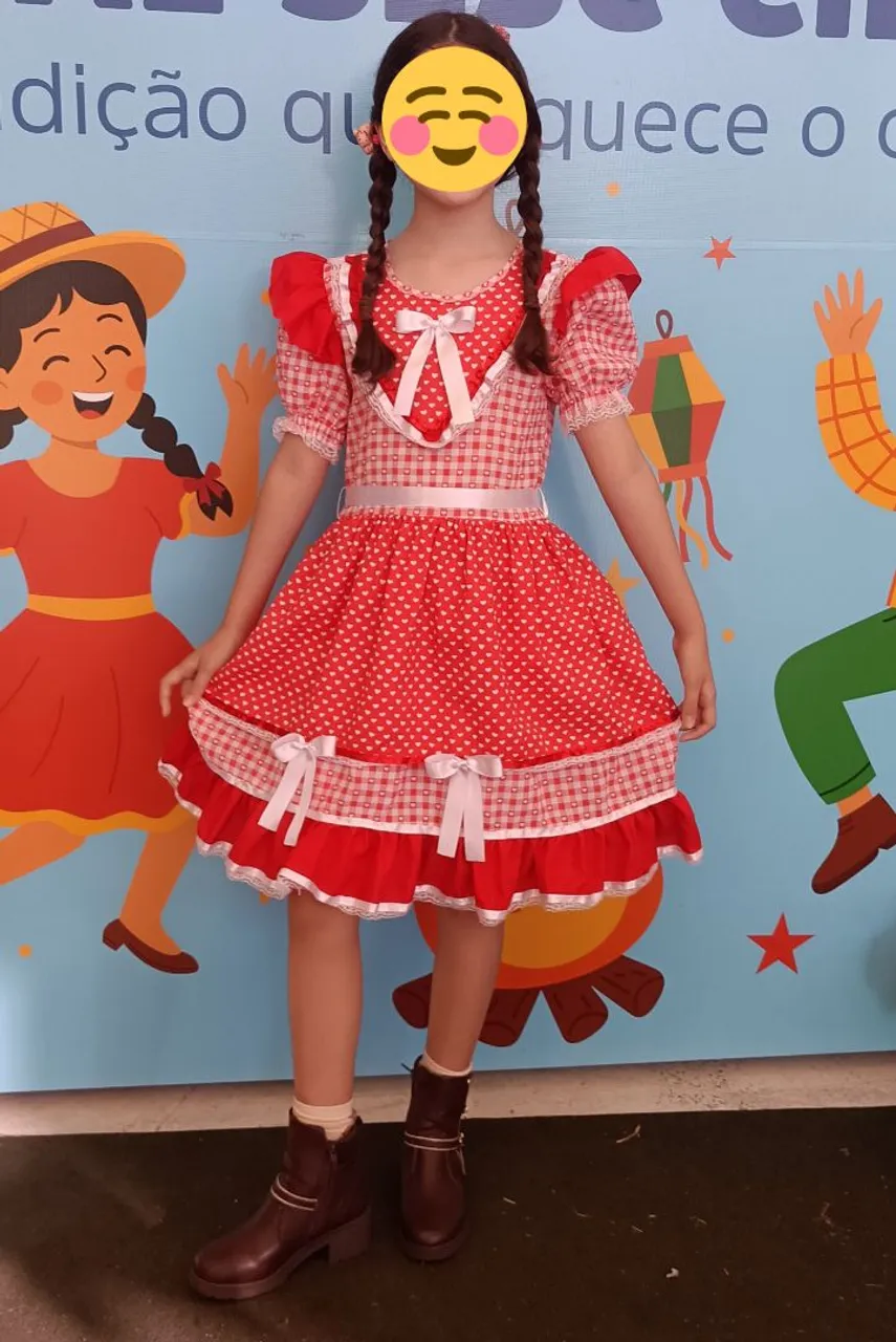 Vestido Infantil Festa Junina
