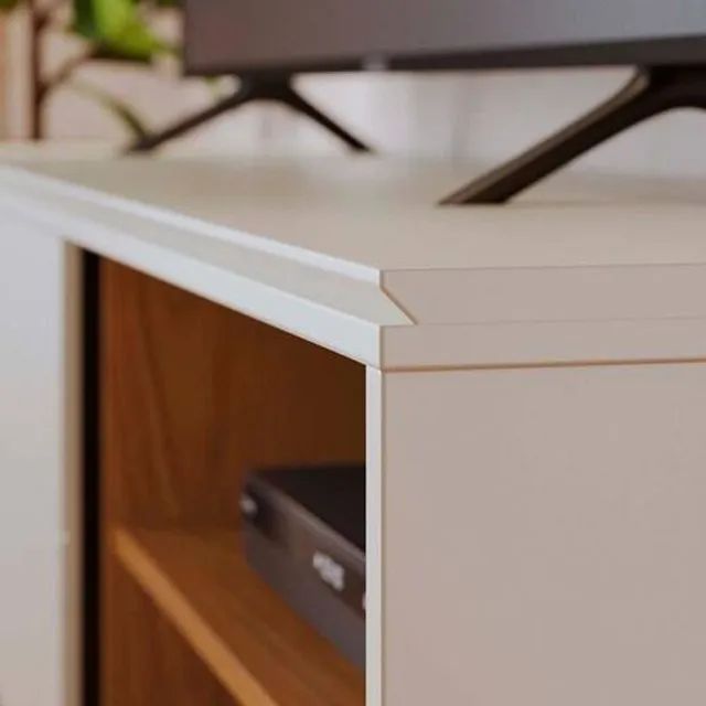 Rack Bancada Otawa Até 65 Polegadas Off/Freijó Frete Grátis - Até 12x - Foto 3