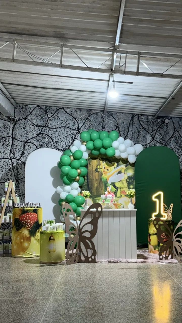 Decoração de Festa Infantil - Tema Tinker Bell pegue e monte - Foto 2